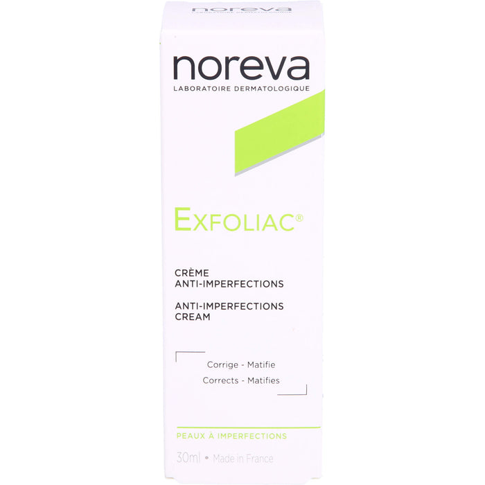 noreva Exfoliac Creme gegen unreine Haut, 30 ml Crème