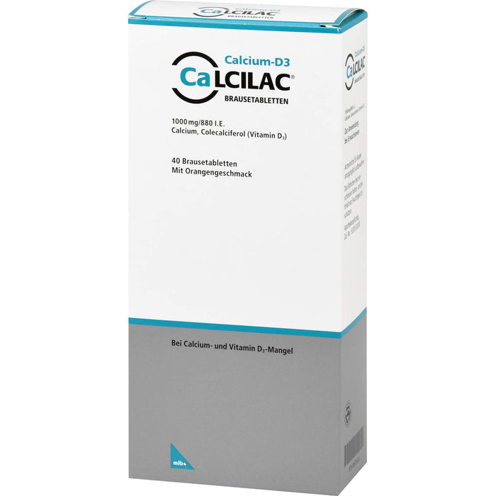 Calcilac Brausetablette 1000 mg/880 I.E., 40 St BTA