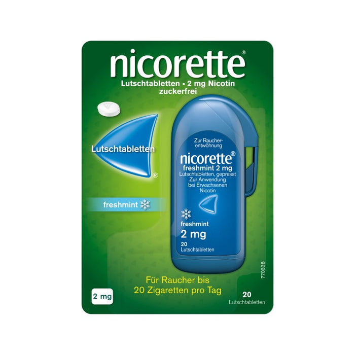 nicorette Freshmint 2 mg Lutschtabletten, 20 pcs. Tablets