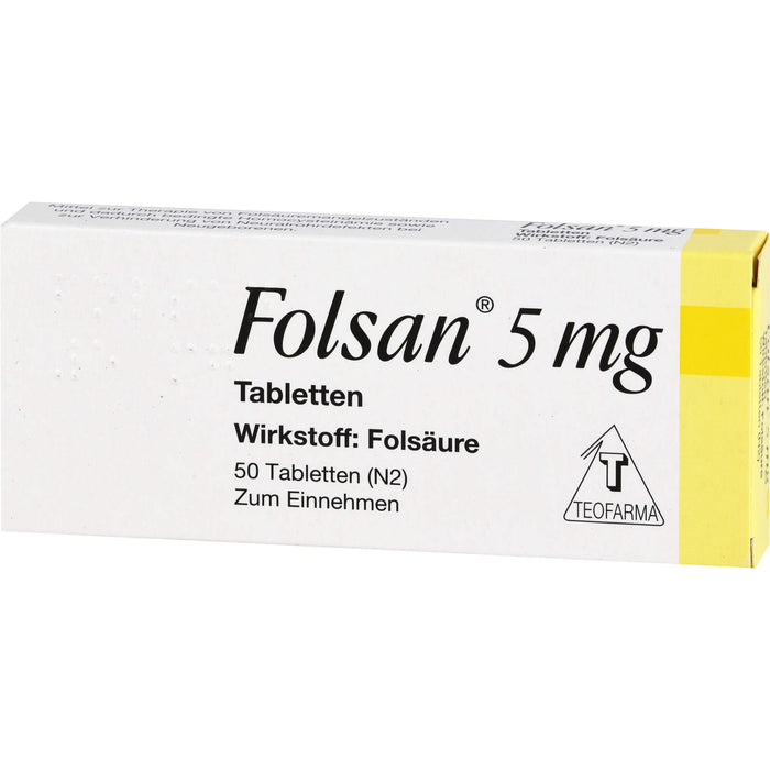 Folsan 5 mg Tabletten, 50 pcs. Tablets