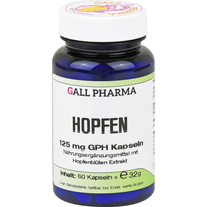 GALL PHARMA Hopfen 125 mg GPH Kapseln, 60 pc Capsules