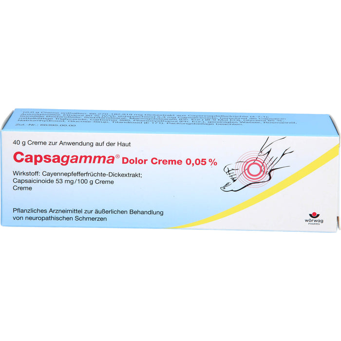 Capsagamma Dolor Creme 0,05%, 40 g Cream