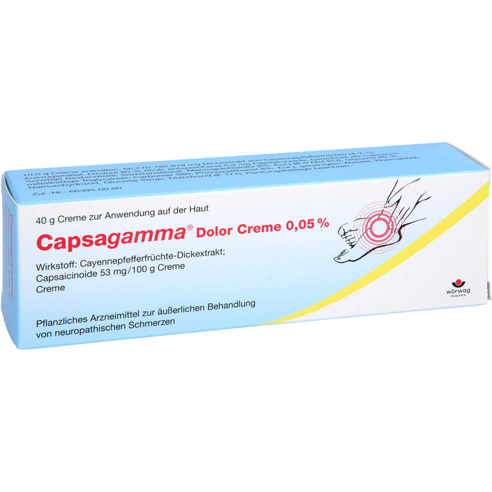 Capsagamma Dolor Creme 0,05%, 40 g Crème