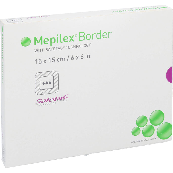 MEPILEX Border Schaumverband 15x15cm, 5 St VER