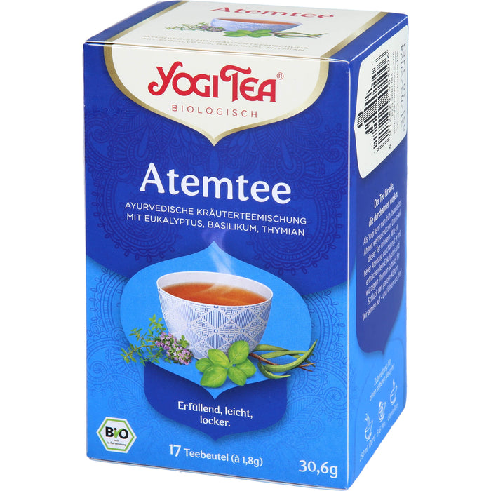 YOGI TEA Atem Tee ayurvedische Kräuterteemischung, 17 pc Sac filtrant