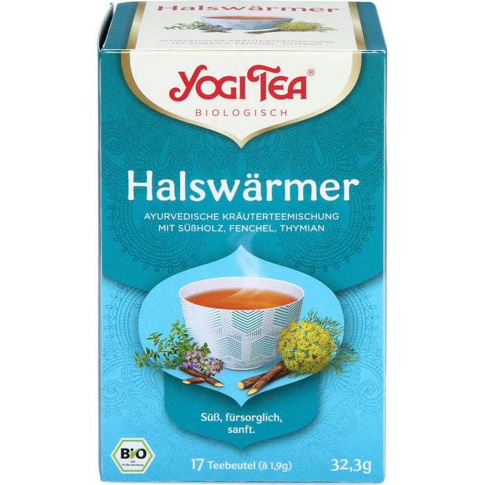 YOGI TEA Halswärmer ayurvedische Kräuterteemischung, 17 pc Sac filtrant