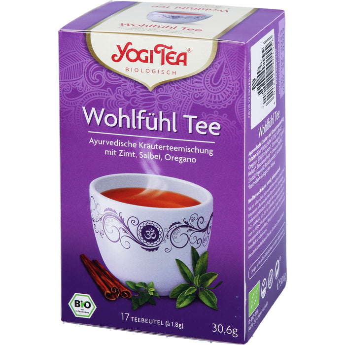 YOGI TEA Wohlfühl Tee ayurvedische Kräuterteemischung, 17 pcs. Filter bag