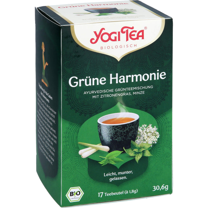 YOGI TEA Grüne Harmonie ayurvedische Grünteemischung, 17 St. Filterbeutel