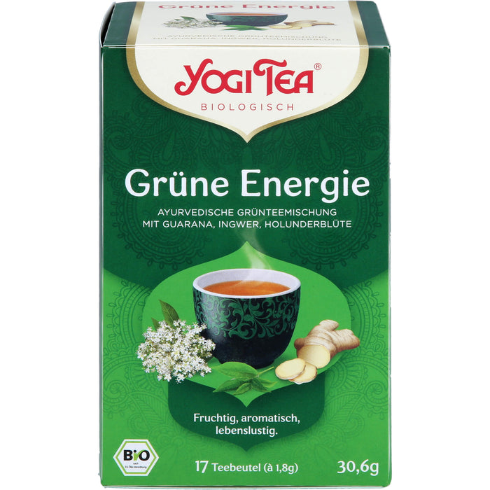 YOGI TEA Grüne Energie ayurvedische Grünteemischung, 17 St. Filterbeutel