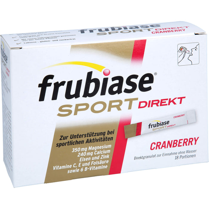 frubiase Sport direkt Cranberry, 18 pc Sachets