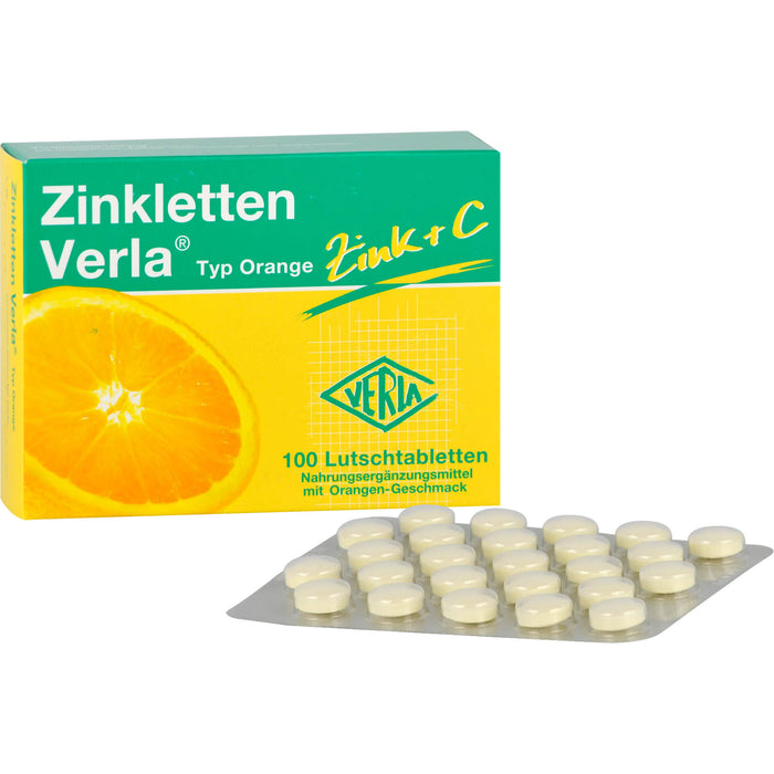 Zinkletten Verla Typ Orange Tabletten, 100 pc Tablettes