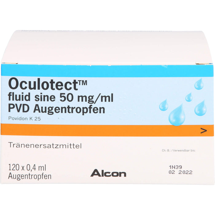 Oculotect fluid sine 50 mg/ml PVD Augentropfen, 120 pcs. Solution