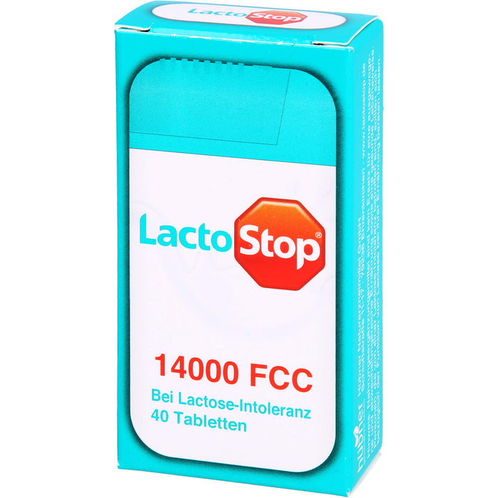 LactoStop 14000 FCC bei Lactose-Intoleranz Tabletten, 40 St. Tabletten