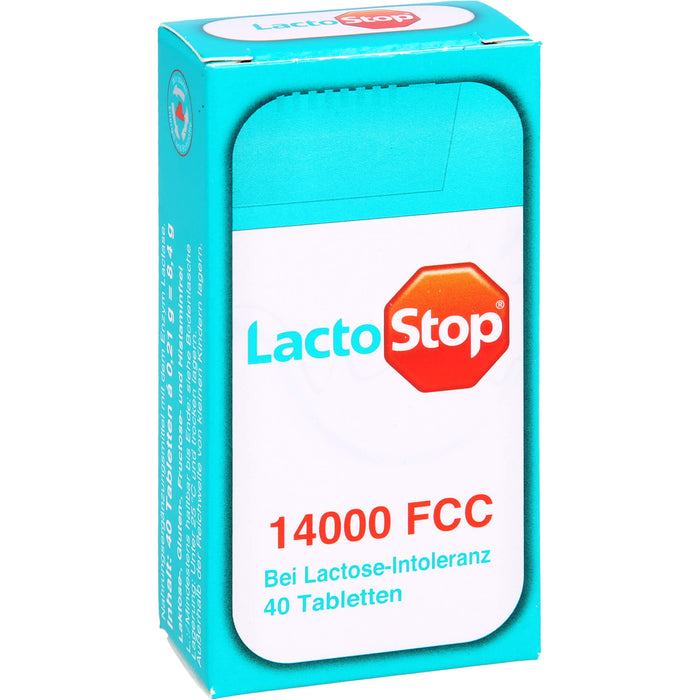 LactoStop 14000 FCC bei Lactose-Intoleranz Tabletten, 40 pc Tablettes