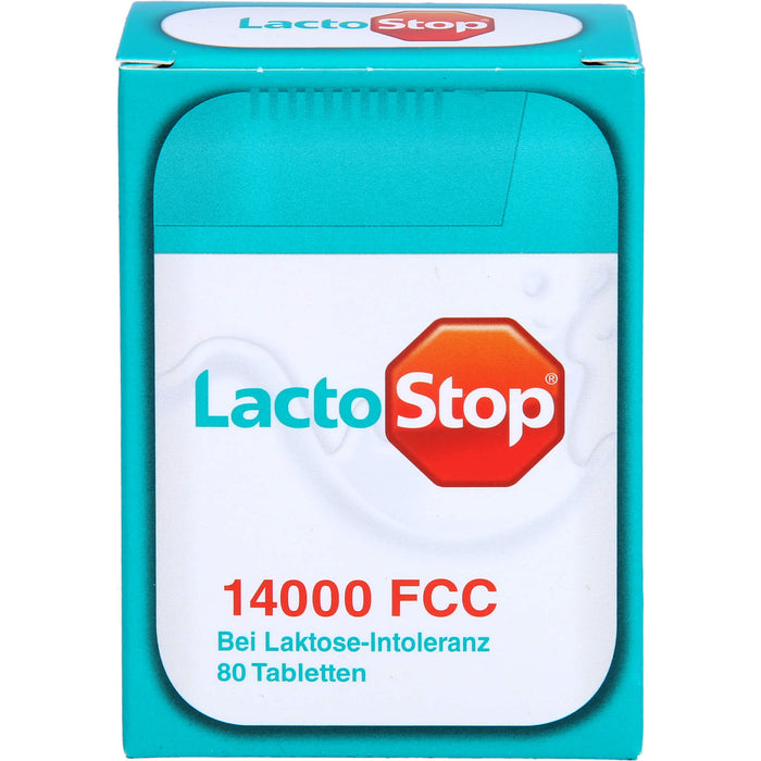 LactoStop 14000 FCC Spender bei Lactose-Intoleranz, 80 pcs. Tablets