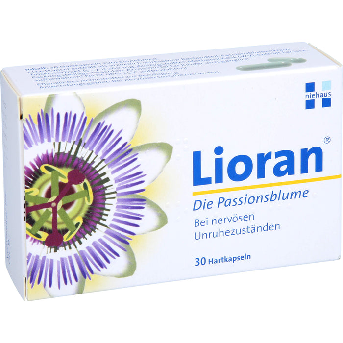 Lioran die Passionsblume Hartkapsseln bei nervösen Unruhezuständen, 30 pc Capsules