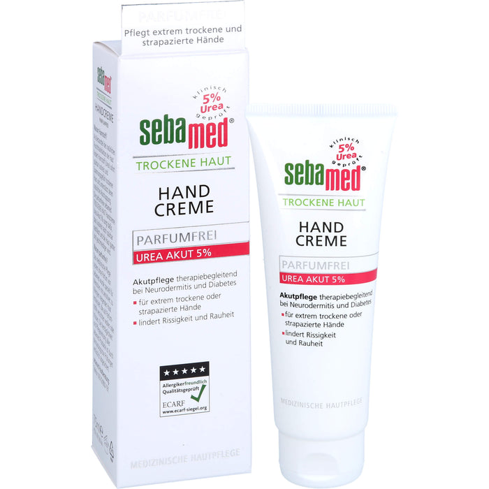 sebamed Trockene Haut Parfumfrei Handcreme Urea 5%, 75 ml Crème