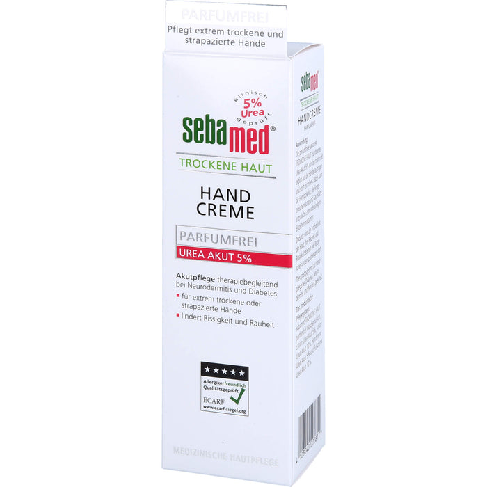 sebamed Trockene Haut Parfumfrei Handcreme Urea 5%, 75 ml Crème