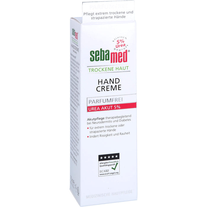 sebamed Trockene Haut Parfumfrei Handcreme Urea 5%, 75 ml Creme