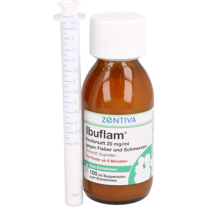 Ibuflam Kindersaft 2 %, 100 ml Solution