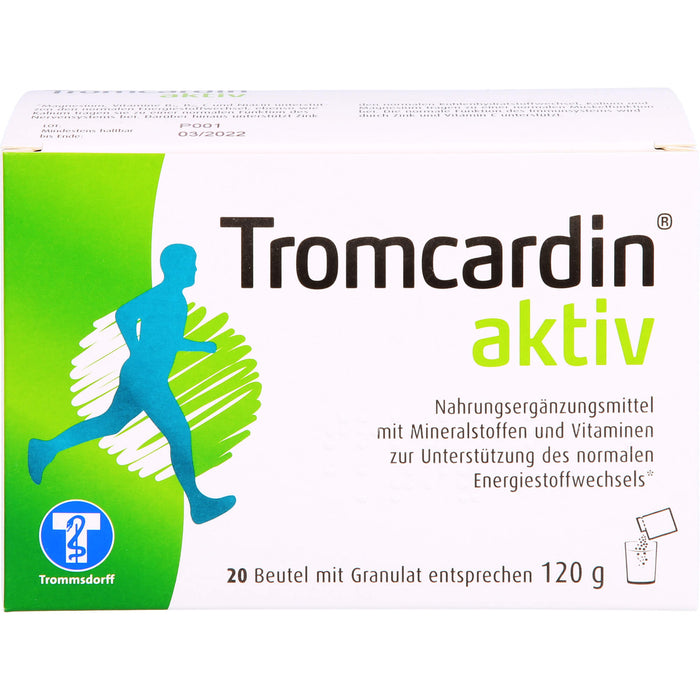 Tromcardin aktiv Granulat zur Unterstützung des normalen Energiestoffwechsels, 20 pcs. Sachets