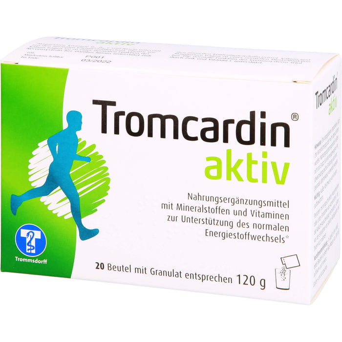 Tromcardin aktiv Granulat zur Unterstützung des normalen Energiestoffwechsels, 20 pc Sachets