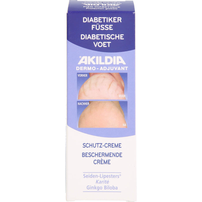 AKILDIA Fuß Schutzcreme für Diabetiker, 75 ml Creme