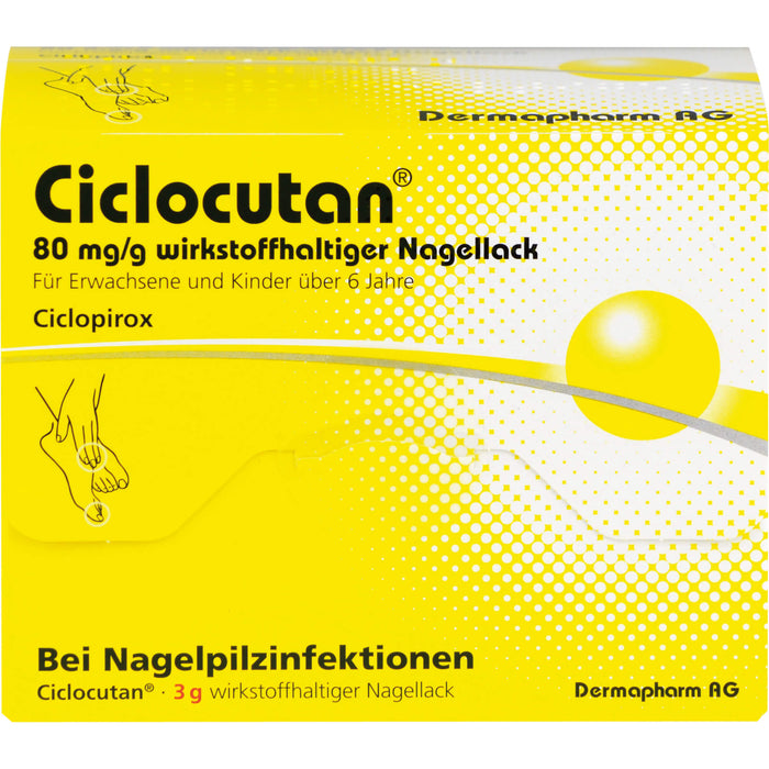 Ciclocutan 80 mg/g wirkstoffhaltiger Nagellack, 3 g Wirkstoffhaltiger Nagellack