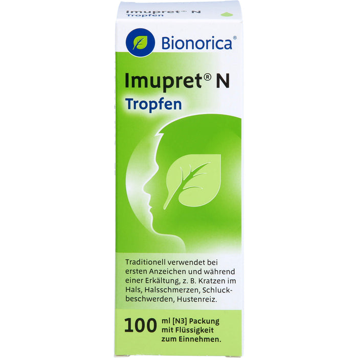 Imupret N Tropfen bei ersten Anzeichen und während einer Erkältung, 100 ml Solution