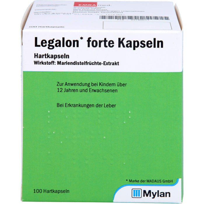 MADAUS Legalon forte Kapseln bei Erkrankungen der Leber, 100 pcs. Capsules