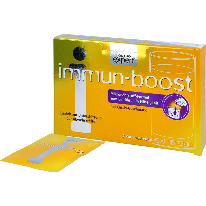 Orthoexpert immun-boost Cassis Trinkgranulat, 7 pc Sachets