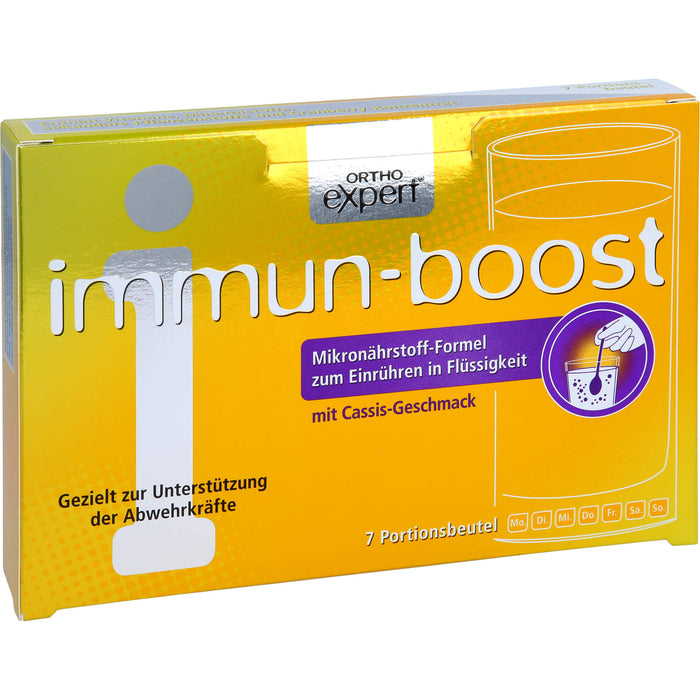 Orthoexpert immun-boost Cassis Trinkgranulat, 7 pc Sachets