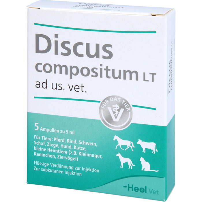 Heel Discus compositum LT ad us. vet., 5 pc Ampoules