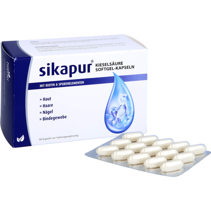 sikapur Kieselsäure Softgel-Kapseln, 90 pcs. Capsules