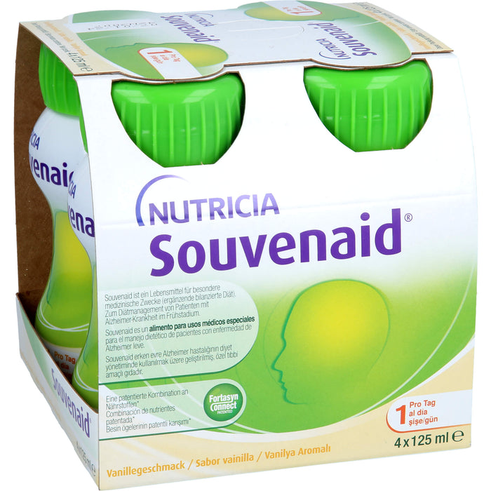 NUTRICIA Souvenaid Vanillegeschmack Trinkflaschen, 4 pcs. Bottles