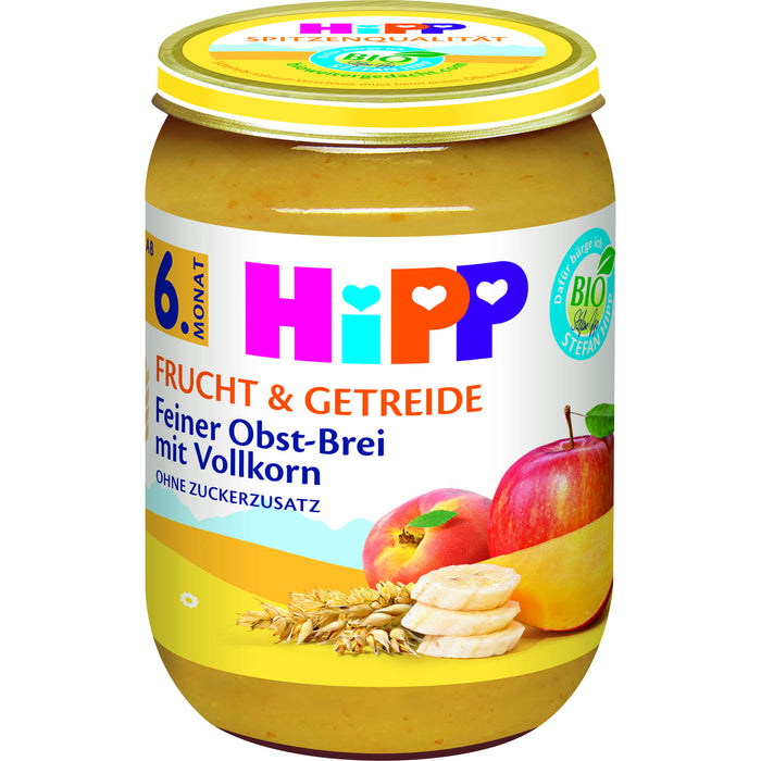 HiPP Frucht & Getreide Feiner Obst-Brei mit Vollk., 190 g BRE