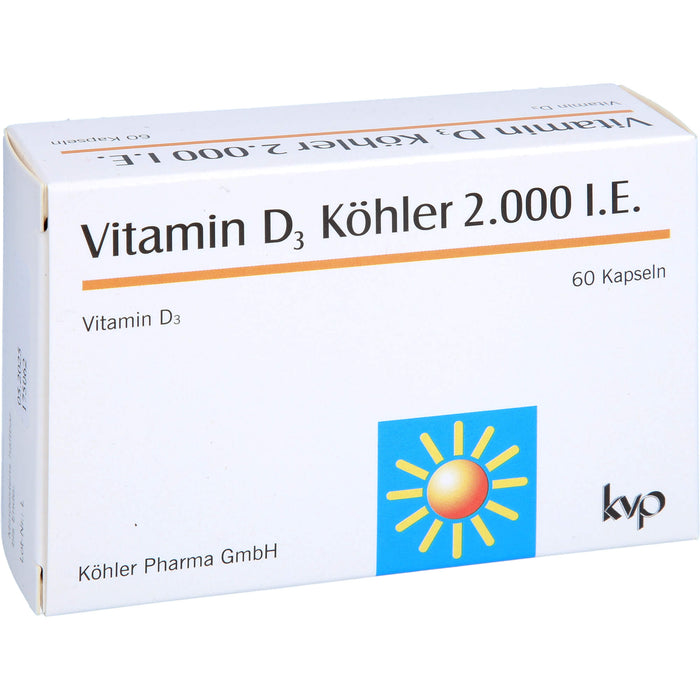 Vitamin D3 Köhler 2000 IE, 60 pcs. Capsules