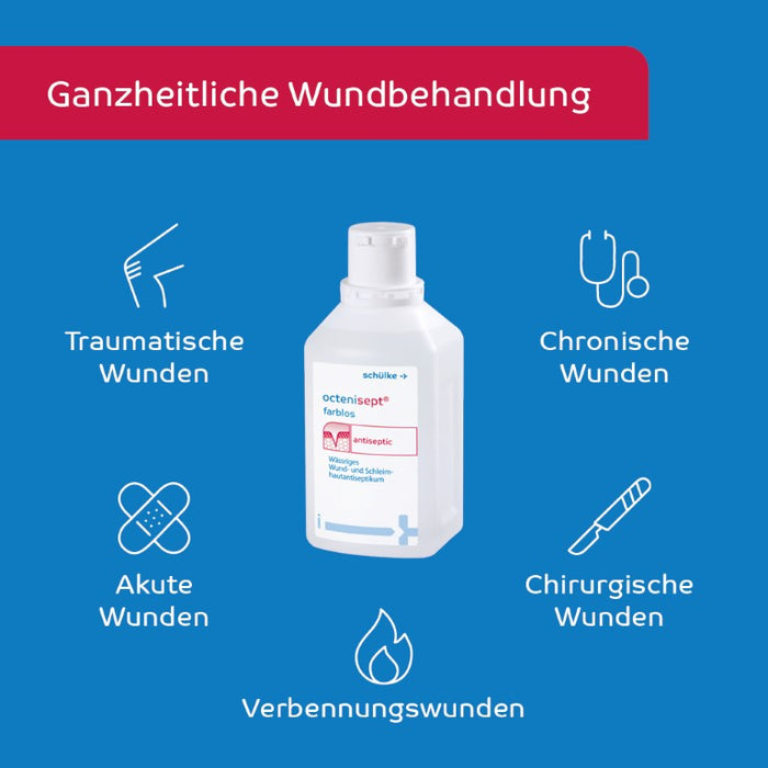 octenisept - wässriges Wund- und Schleimhautantiseptikum mit guter Verträglichkeit, schmerzfreier Anwendung und schneller Wirkung, 500 ml Solution