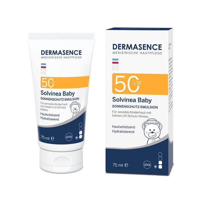 DERMASENCE Solvinea Baby Sonnenschutz-Emulsion LSF 50, 75 ml Cream