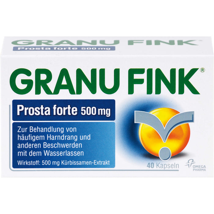 GRANU FINK Prosta forte 500 mg Kapseln, 40 pc Capsules