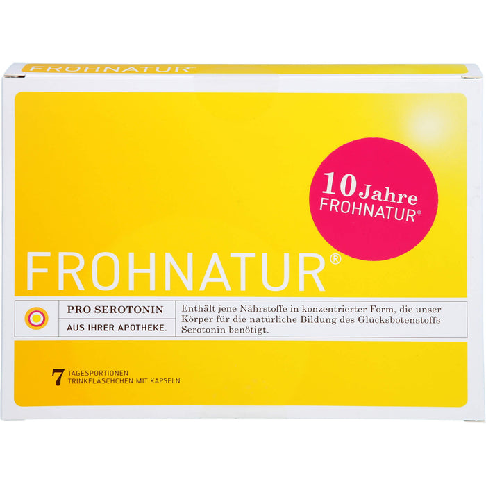 Frohnatur Pro Serotonin Trinkfläschchen mit Kapseln, 7 St. Ampullen