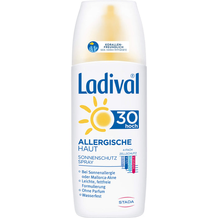 Ladival Allergische Haut LSF 30 Sonnenschutz-Spray, 150 ml Solution