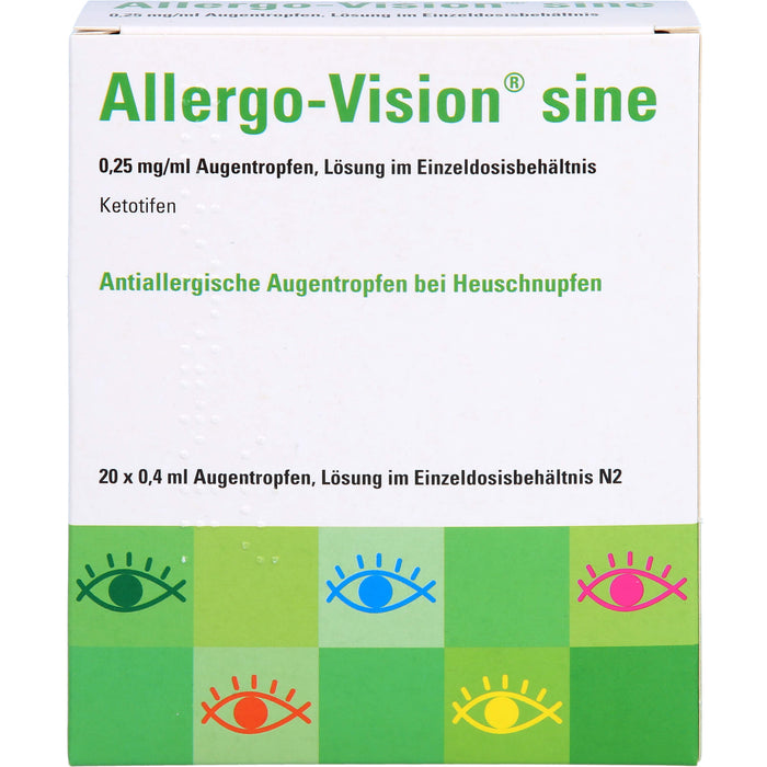 Allergo-Vision sine 0,25 mg/ml Augentropfen, 20 pcs. Ampoules