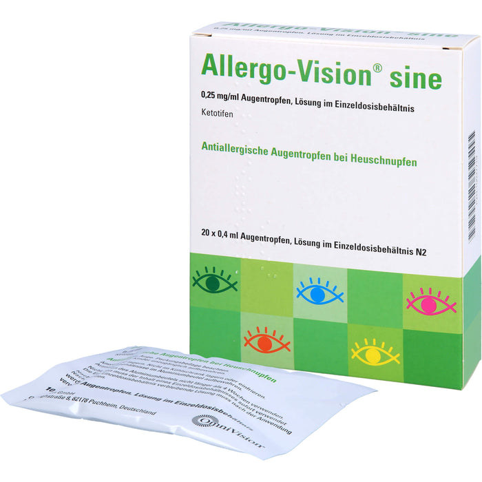 Allergo-Vision sine 0,25 mg/ml Augentropfen, 20 pcs. Ampoules