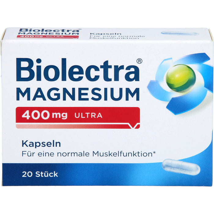 Biolectra Magnesium 400 mg ultra Kapseln, 20 St. Kapseln