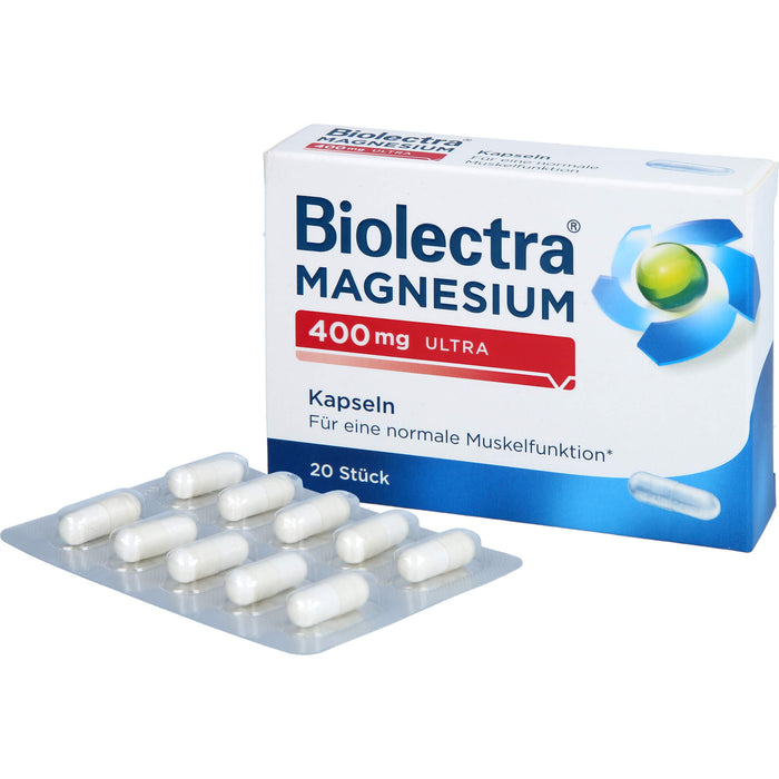 Biolectra Magnesium 400 mg ultra Kapseln, 20 pc Capsules