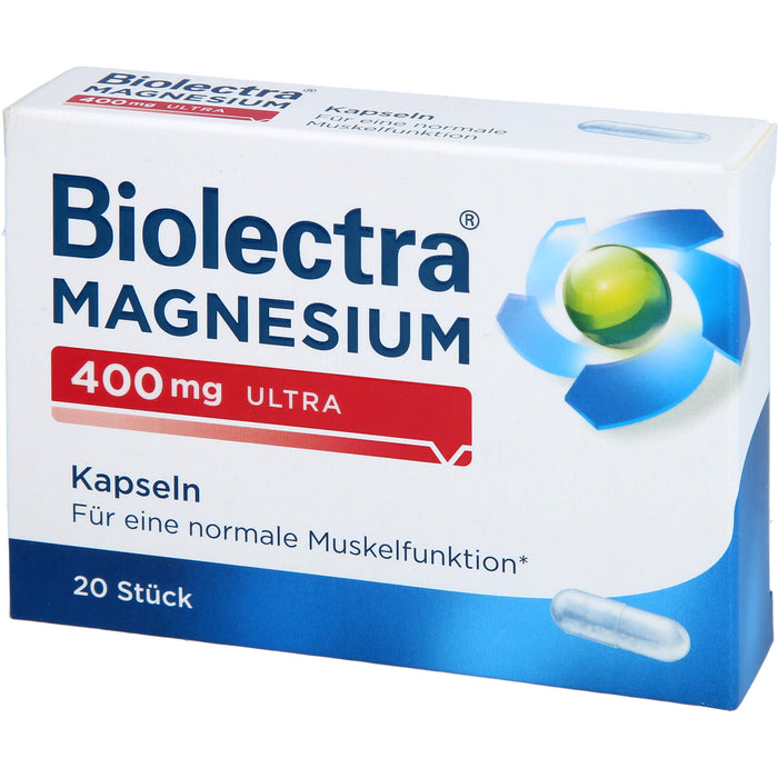 Biolectra Magnesium 400 mg ultra Kapseln, 20 pc Capsules