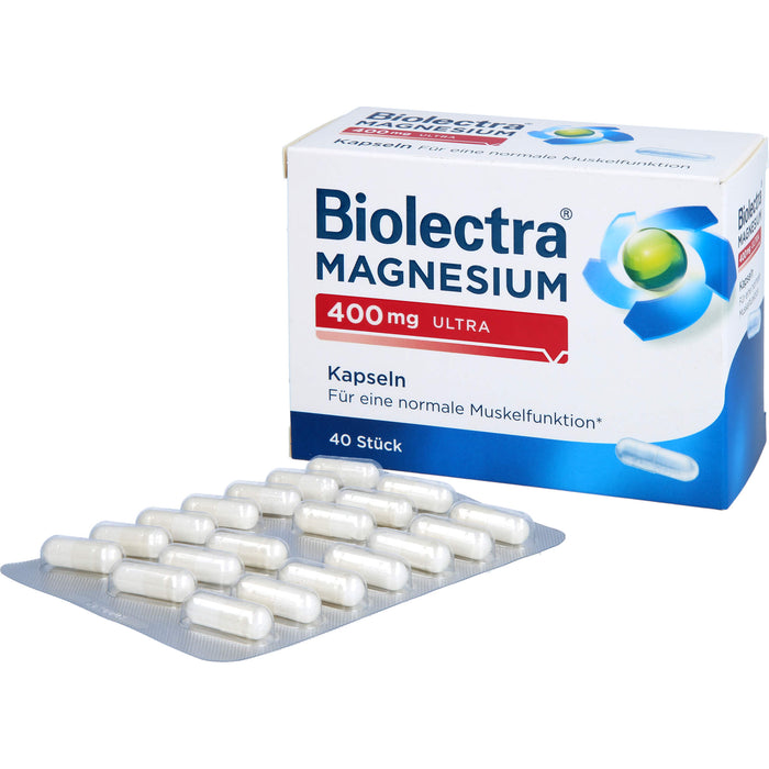 Biolectra Magnesium 400 mg ultra Kapseln, 40 pc Capsules