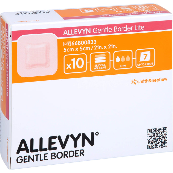 Allevyn Gentle Border Lite 5 x 5 cm Verband, 10 St VER