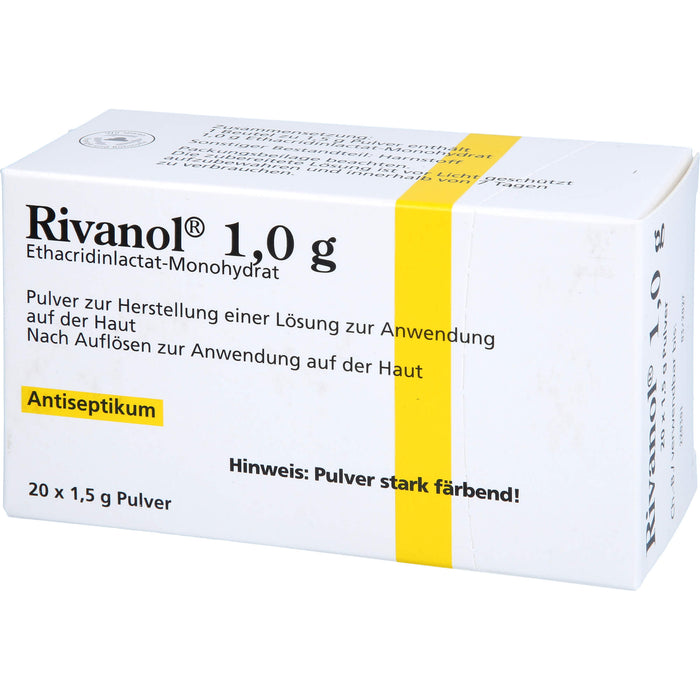 Rivanol 1,0 g Pulver Antiseptikum, 20 St. Beutel